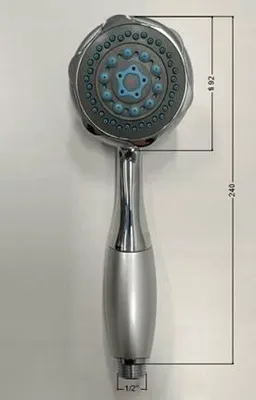 Produktbild von Deante XNCF8SCP3 Duschkopf 3-Funktionen Chrom Rund