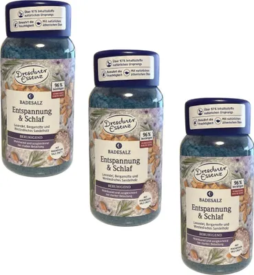 Produktbild von 3 x 600 g Badesalz Entspannung & Schlaf