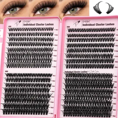 Produktbild von Wimpernbüschel 640 Stück 30D 40D 50D 60D Mix Länge 9-16 mm D-Curl für Selbstanwendung