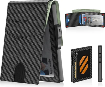 Produktbild von Geldbörse Geldbörse Herren, Slim Wallet Geldbeutel mit Münzfach & RFID Schutz