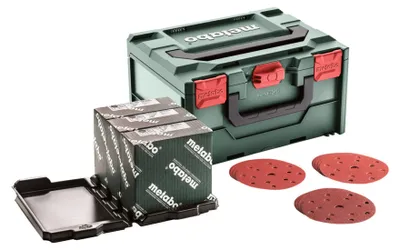 Immagine prodotto di Metabo Metaloc Schleifmittel-Set "multi-hole", (Ã 150 mm, für Holz + Metall)