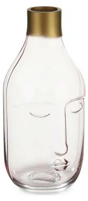 Vase, mehrfarbig, Glas, 12 x 11 x 24,5 cm, modernes Design