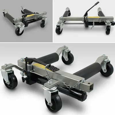 Produktbild von Bituxx 1x PKW Rangierhilfe Rangierheber hydraulisch Wagenheber Auto Rangierroller MS-15198