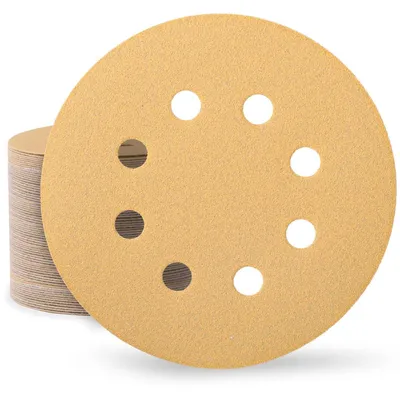 Productafbeelding van Schuurpapier 125 mm met klittenband, korrelgrootte 180, 80 stuks, geschikt voor excenterschuurmachines met 8 gaten