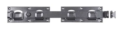 Produktbild von Alberts DURAVIS® Doppeltorüberwurf | schwarzdiamant duplexbeschichtet | Größe 423 x 70 mm