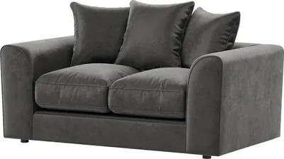 Produktbild von Zweisitzer-Sofa mit Schlaffunktion Dillon Velvet - hellgrau - Kronos 15