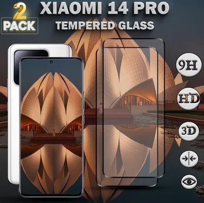 Obrázok produktu pre 2-balenie Xiaomi 14 Pro Ochranné sklo na displej - Tvrdené sklo 9H - Super kvalita 3D