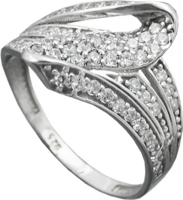Produktbild von Eleganter Ring Damenring mit weißen Zirkonia 925 Silber Innenumfang 56mm  Ø17.8mm