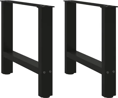 Obrázek produktu pro Nohy konferenčního stolku černé 2 ks 60 x (42-43) cm ocelové