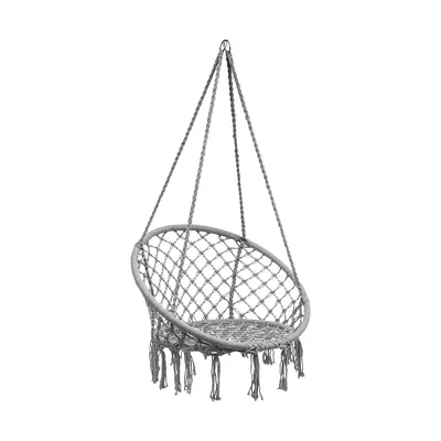 Obrázek produktu pro nabbi Závěsné houpací křeslo Hoppy 120x80 cm - šedá