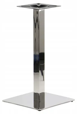 Immagine prodotto di Base per tavolo in acciaio inox SH-3002-1, per ufficio, hotel, ristorante, dimensioni 40x40x72 cm, acciaio inox lucido