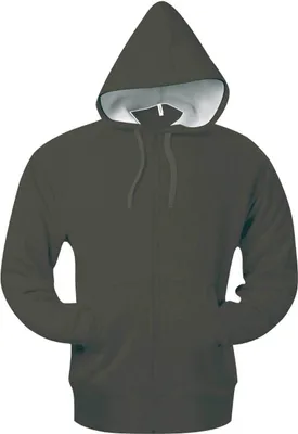 Produktbild von Kariban Herren Sweatjacke Kapuzenpullover Hoodie Sweatshirt Pullover, Größe:3XL, Farbe:Dark Khaki