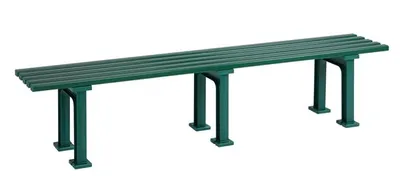 Produktbild von Blome Gartenbank Mono ll, 4-Sitzer, Pflegeleichte Kunststoff, mit 5 Mehrkammerprofilen & 3 Standfüßen, Grün