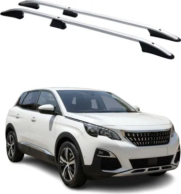 Image de Barres de toit longitudinales pour Peugeot 3008 2013-2016 Aluminium Gris
