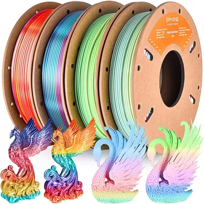 Zdjęcie produktu dla Zestaw filamentów PLA w wielu kolorach, przeznaczony do drukarki 3D, średnica 1,75 mm