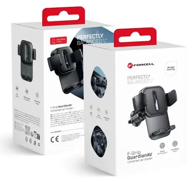 Produktbild von FORCELL F-Grip GuardianAV – Automontagehalterung für Kühlergrill, schwarz