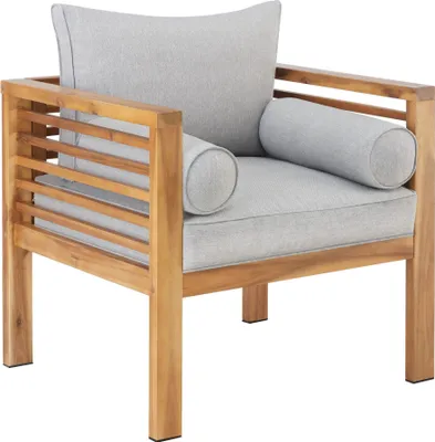 Image de Fauteuil de jardin Boka, bois lasuré, supporte env. 120 kg - par pièce