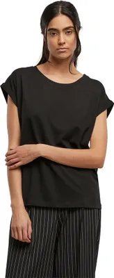 Produktbild von Urban Classics Viscose Extended Shoulder Kurzarmhemd Schwarz XL Frau Schwarz XL
