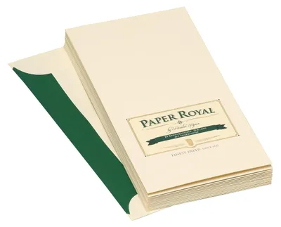 Produktbild von Rössler Papier - Paper Royal - Briefumschlagpack 20/DL m. Sf., chamois - Liefermenge 1 Stück