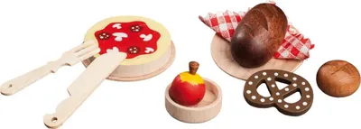 Produktbild von Küchenzubehör für Puppenhaus, Pizza und Brot