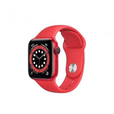 Produktbild von Apple Watch Series 6 GPS + Cellular, 40 mm Aluminiumgehäuse PRODUKT (ROT) mit Sportband PRODUKT (ROT)