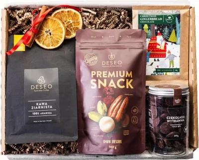 Produktbild von ORIGONUTS by DESEO - Weihnachtsschokolade - Schokolade Geschenk - Feinkost Geschenkset mit handwerklicher Schokolade - Fertiges Süßes Weihnachtsgeschenk für Frauen und Männer - Set Nr.5