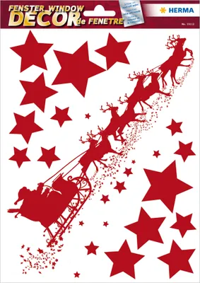 Produktbild von HERMA Weihnachts Fensterbild "Schlittenfahrt" 210 x 297 mm