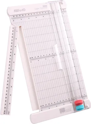 Obrázok produktu pre KW-trio Prenosná rezačka papiera - dĺžka rezu 32 cm so skladacou hlavou a bočným pravítkom - na papier, fotografie, karty a scrapbooking