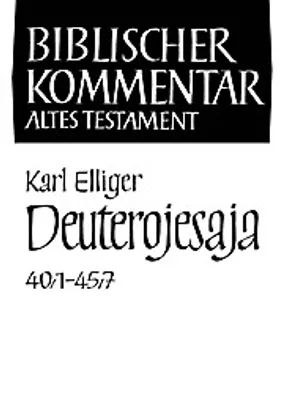 Produktbild von Deuterojesaja (40,1-45,7)