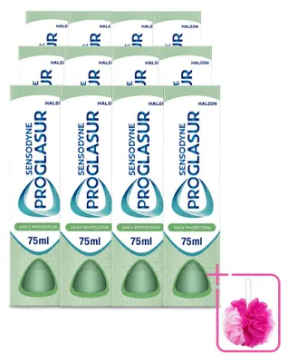 Zdjęcie produktu dla 12 sztuk pasty do zębów Sensodyne Proglasur Daily Protection - 75 ml - zestaw ekonomiczny
