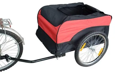 Imagen del producto de Remolque para bicicleta - Remolque para bicicleta | Color: Rojo, | Dimensiones: 30,32 x 51,181 x 25,59 cm