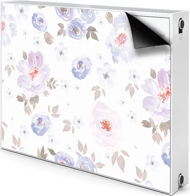Obrázek produktu pro Magnetický kryt radiátoru Kryt radiátoru 90x60 cm - pastelový, květiny