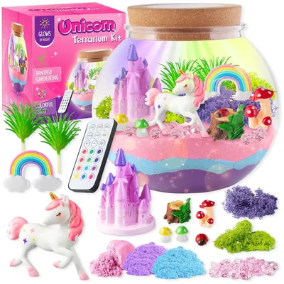 Immagine prodotto di REVENTO® Terrario educativo per bambini Unicorno giocattolo lampada proiettore Unicorno