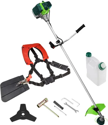 Produktbild von Verto 50G490, Rasentrimmer, 46 cm, Klinge & Nylonschnur, U-Griff, 2,5 mm, 8500 RPM