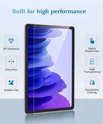 Produktbild von Samsung Galaxy Tab A7 Displayglas 9H Verbundglas Panzer Schutz Glas Tempered Glas Echtglas