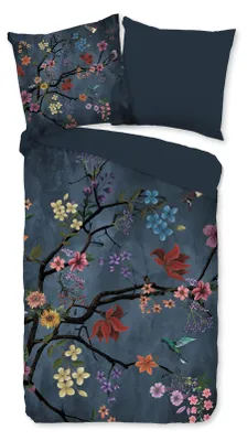 Produktbild von Pure Bettbezug Pure 155x220 + 1* 80x80 cm Bettwäsche 155x220 + 1 x 80x80 cm 2 teilig  Arienne 20150.22.12 Dunkelblau