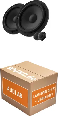 Produktbild von Lautsprecher Boxen Einbaupaket vorne Harman Kardon FLOW 601CFS passend für Audi A6 + Limousine | 2x Tief-Mitteltöner 360W MAX