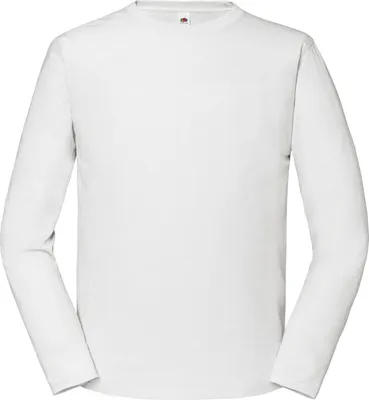 Produktbild von Fruit of the Loom - "Iconic 195 Premium" T-Shirt für Herren Langärmlig FK3196 (S) (Weiß)