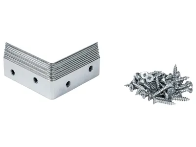 Produktbild von Parkside Winkel Stahl verzinkt Stuhlwinkel 50x50x15 10Stück