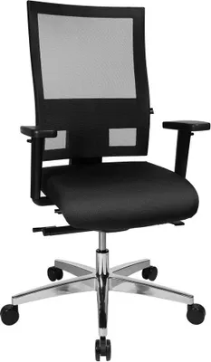 Produktbild von Topstar Bürostuhl Sitness 60, PS69BH W50 Stoff schwarz, Gestell alu
