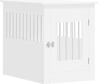Produktbild von vidaXL Hundekäfig im Möbelstil Weiß 55x80x68 cm Holzwerkstoff