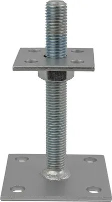 Produktbild von GeZu Impex® Pfostenträger Oskar 70 x 70 mm easy höhenverstellbar 30 - 150 mm Stützenfuß Pfostenschuh