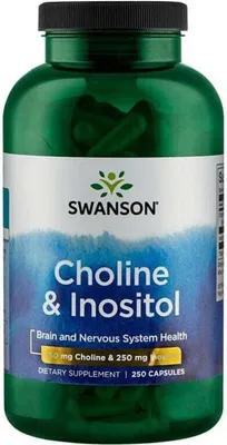 Zdjęcie produktu dla Cholina & Inozytol 250 kapsułek Swanson Health Products