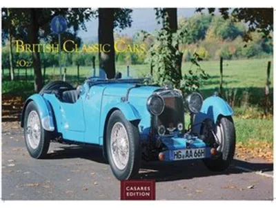 Obrázek produktu pro Kalendář British Classic Cars 2027 – nástěnný kalendář | Fotokalendář anglických veteránů 24 x 35 cm – elegance britských veteránů