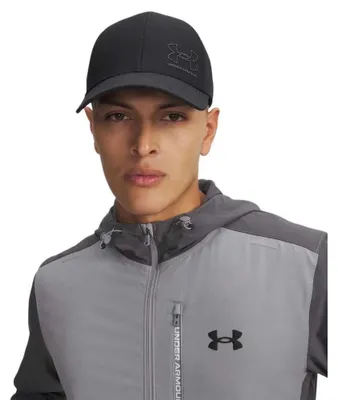 Zdjęcie produktu dla Czapka Under Armour Armourvent Low Str, czarna, rozmiar L–XL, męska, czarna, rozmiar L–XL