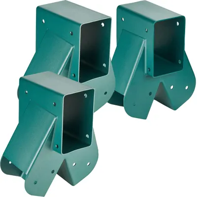 Produktbild von VEVOR A-Rahmen Mittel-Schwenkhalter, Schwerlast-Kohlenstoffstahl Schaukelsatz-Hardware mit Montagematerial, DIY Schaukelsatz-Halterung Schaukelsatz-Kit für 2 (101,6x101,6mm) Beine & 1 (101,6x152,4mm) Balken, Grün, 3 Stück