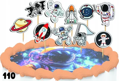 Produktbild von Kuchendekorationsset - COSMOS ASTRONAUT 10tlg.