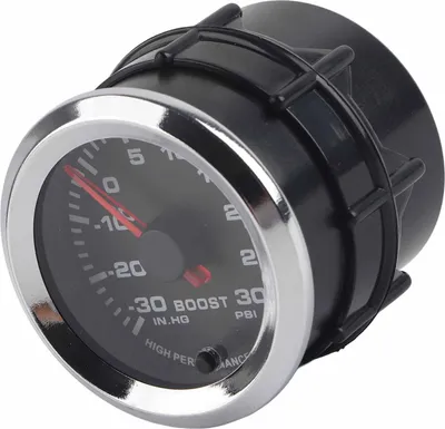 Obrázek produktu pro Univerzální ukazatel tlaku turbodmychadla, 7barevný LED displej - 30-30 PSI, průměr 52 mm, vhodný pro 12 V, osobní a nákladní automobily, lodě