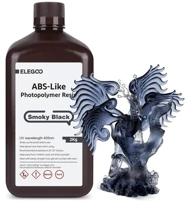 Obrázek produktu pro ELEGOO ABS-like Resin 2KG, Smoky Black