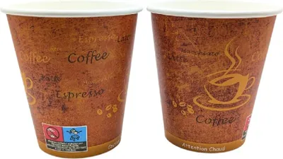 Produktbild von 1000 Coffee to go Becher "Espresso Gold" 250 ml Ø 90 x 98 mm – Kaffeebecher